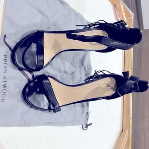 Black Brian Atwood Super Sexy Heels Size 10
